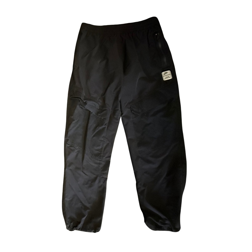 Nike Air Max Cargo Pants Mens Large Black Joggers Nylon Utility Streetwear